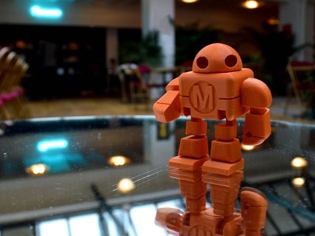 迷你機器人3D打印模型