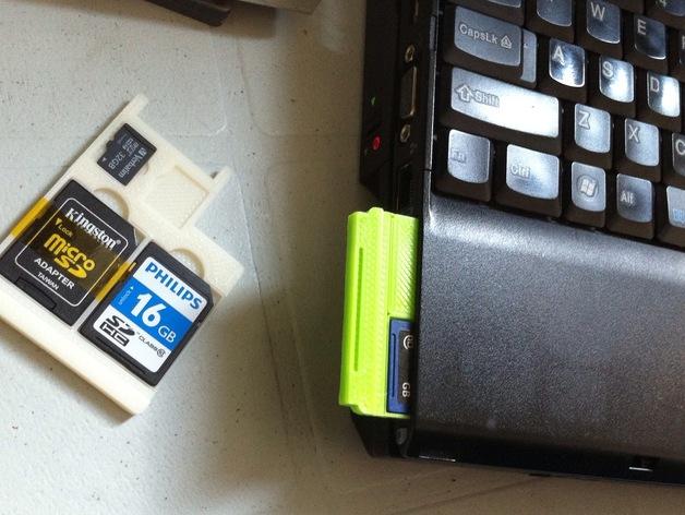 筆記本電腦讀卡器3D打印模型