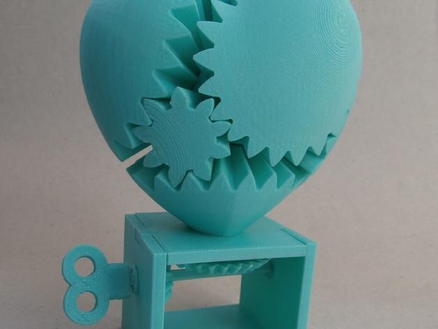 心形齒輪3D打印模型