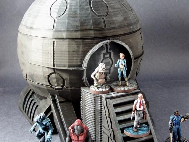 外太空艙3D打印模型