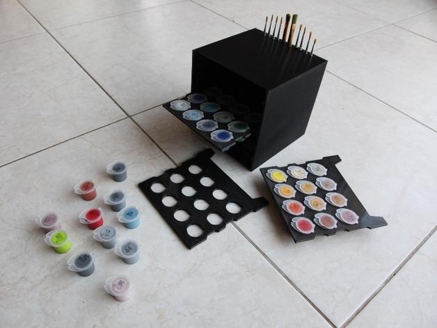 顏料盒3D打印模型