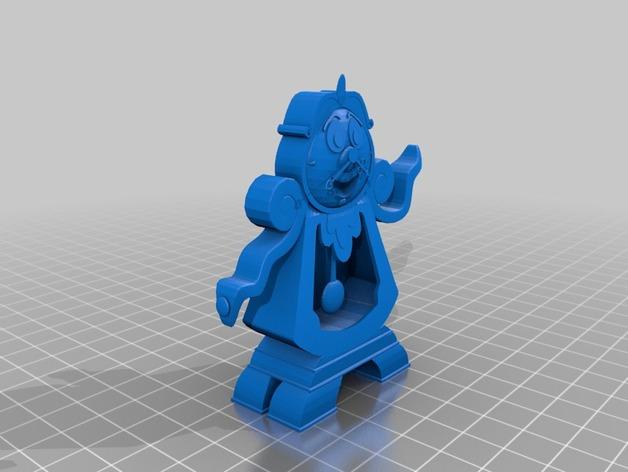 美女與野獸鐘3D打印模型