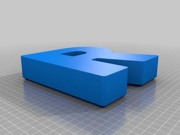 字母裝飾3D打印模型