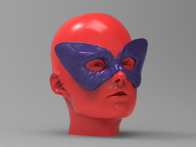 蝴蝶舞會面具3D打印模型