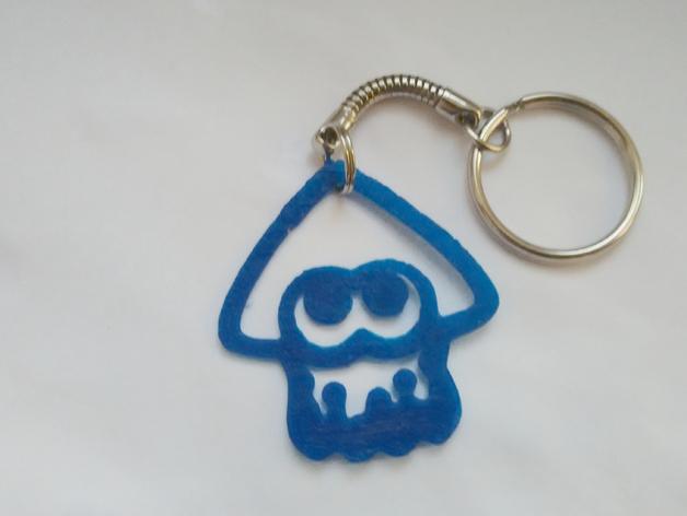 魷魚鑰匙扣3D打印模型