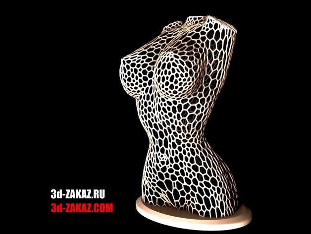 鏤空身體模型3D打印模型