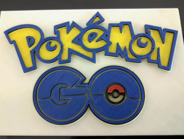 Pokemon GO 口袋妖怪 神奇寶貝LOGO3D打印模型