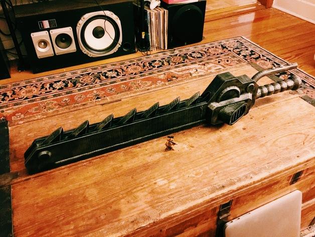 戰(zhàn)錘40k Z18鏈鋸刀cosplay道具3D打印模型