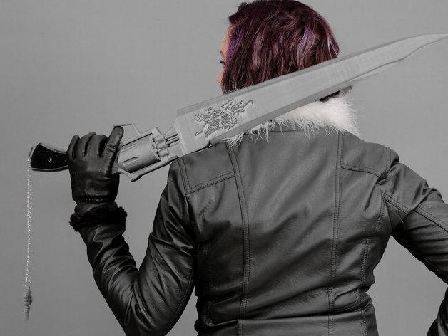 最終幻想斯考爾里昂哈特槍刀 cosplay道具3D打印模型