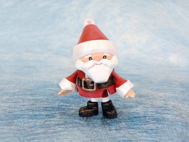 圣誕玩偶 圣誕老人和麋鹿3D打印模型