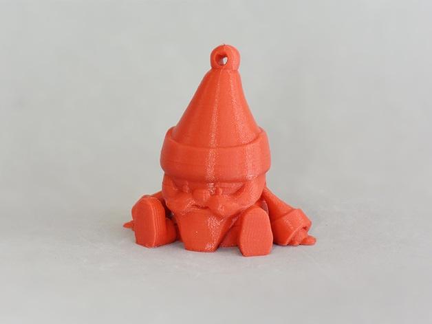 圣誕玩偶 圣誕老人和麋鹿3D打印模型