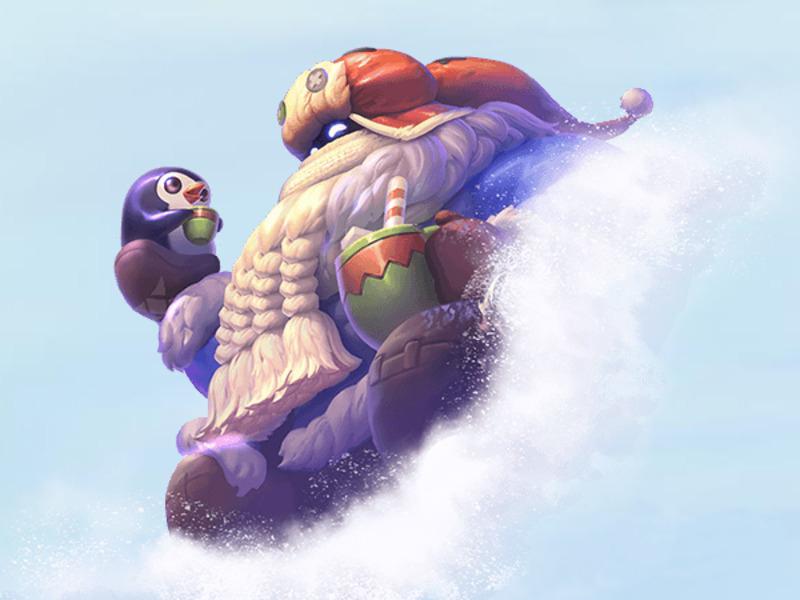 英雄聯(lián)盟LOL 巴德冰雪企鵝3D打印模型