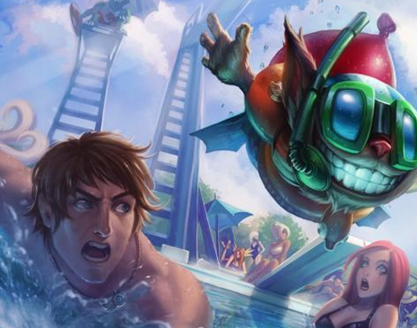 英雄聯(lián)盟LOL 吉格斯泳池派對3D打印模型