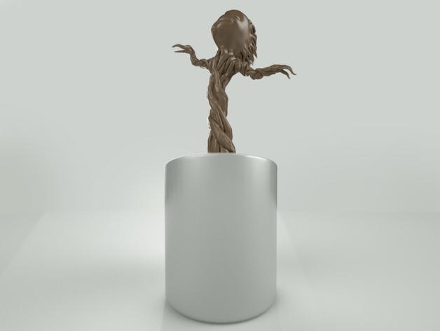 翩翩起舞的格魯特3D打印模型