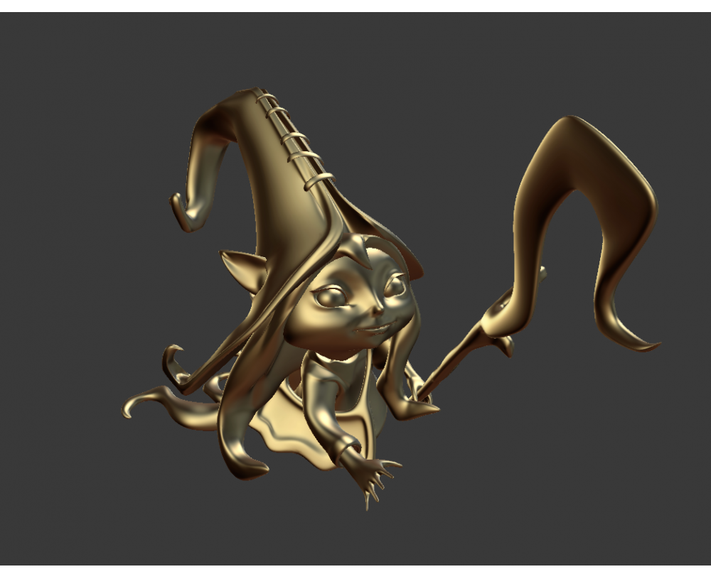 英雄聯(lián)盟模型 仙靈女巫璐璐3D打印模型