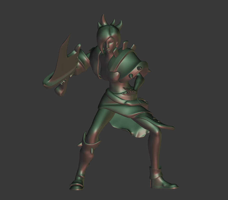 英雄聯(lián)盟LOL模型 放逐之刃銳雯3D打印模型