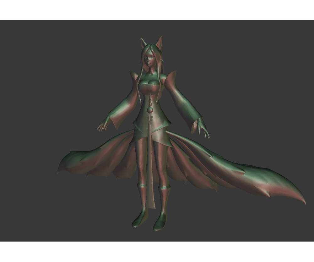 英雄聯(lián)盟LOL模型 九尾妖狐3D打印模型