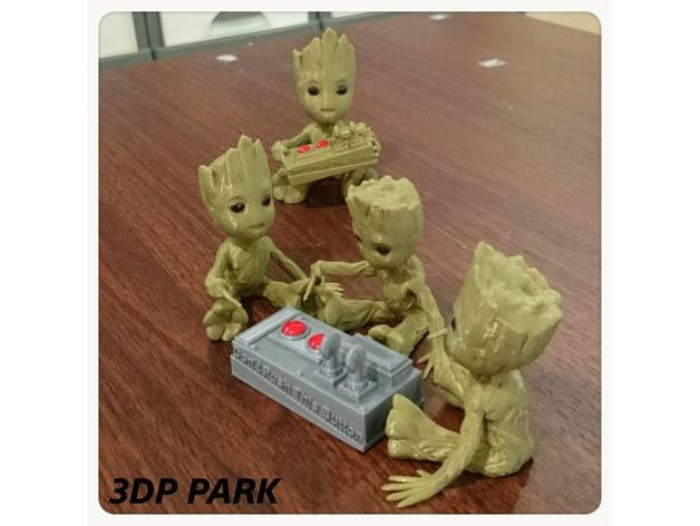 樹人格魯他 不要按這個鈕！3D打印模型