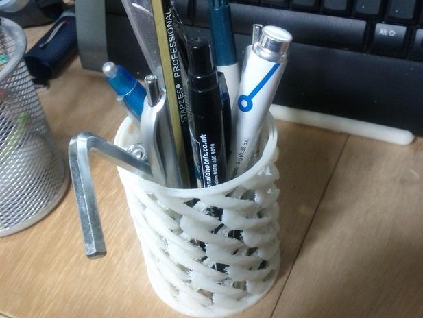 螺旋筆筒3D打印模型