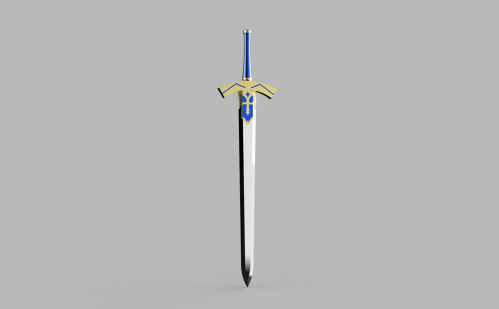 fate 吾王saber圣劍3D打印模型