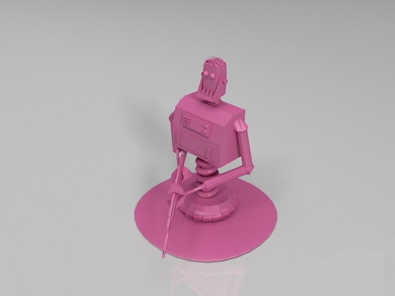機(jī)器人與AK-473D打印模型