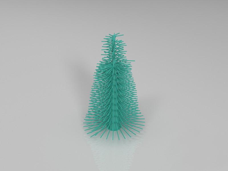 唯美圣誕樹3D打印模型