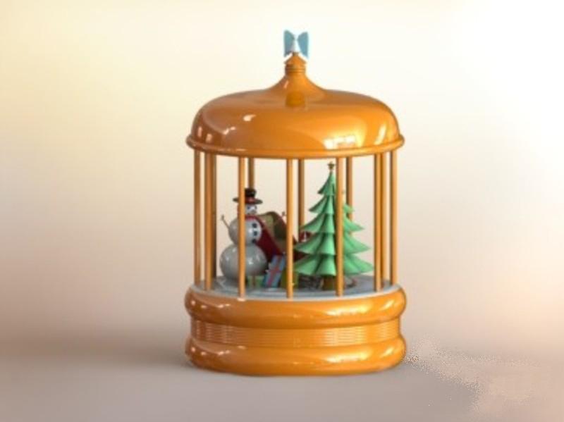 圣誕雪景3D打印模型