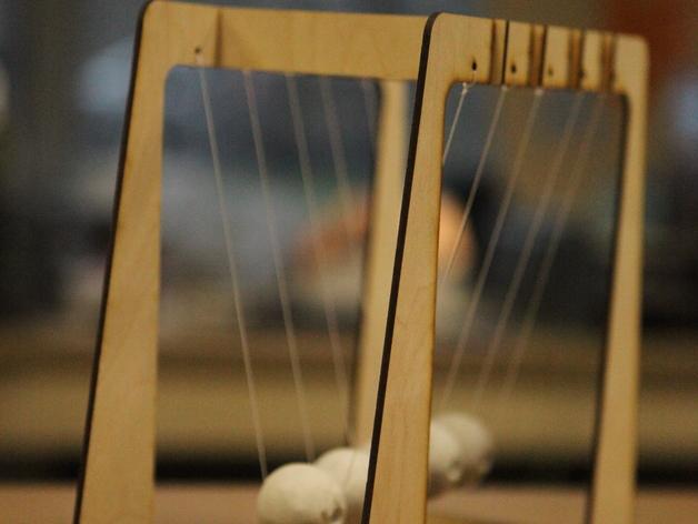 牛頓擺球 撞球3D打印模型