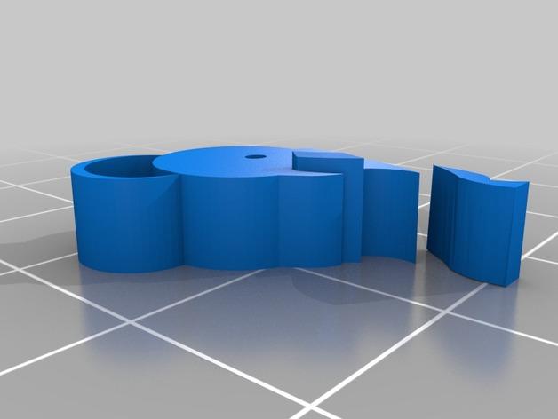 雙色打印愛心小象3D打印模型