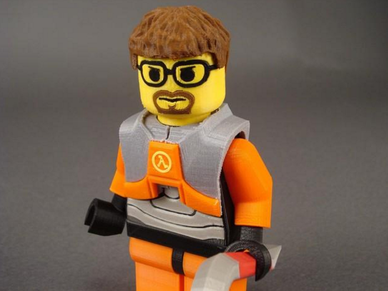 戈登·弗里曼樂(lè)高人物設(shè)計(jì)3D打印模型