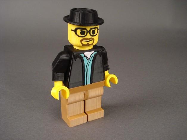 海森堡樂高人物設計3D打印模型