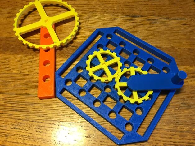 齒輪組裝模型演示3D打印模型