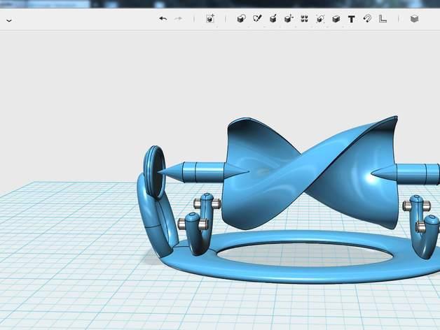 3D打印磁懸浮螺旋風(fēng)3D打印模型