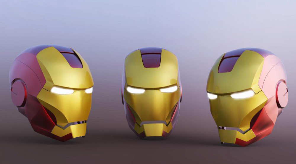 鋼鐵俠頭盔3D打印模型
