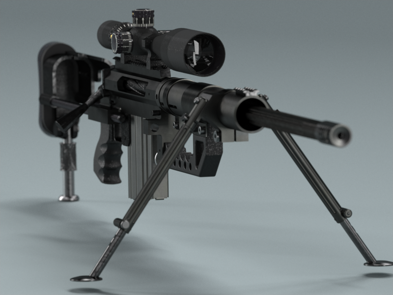 狙擊槍3D打印模型