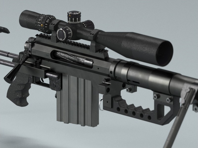 狙擊槍3D打印模型