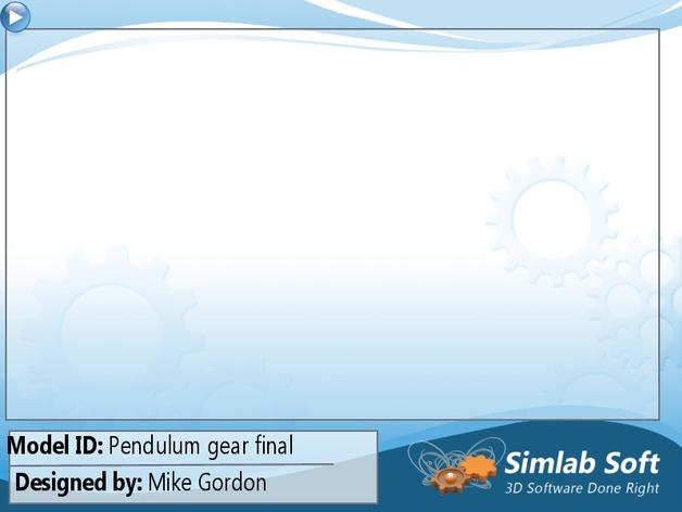 可連續(xù)旋轉(zhuǎn)的齒輪裝置3D打印模型