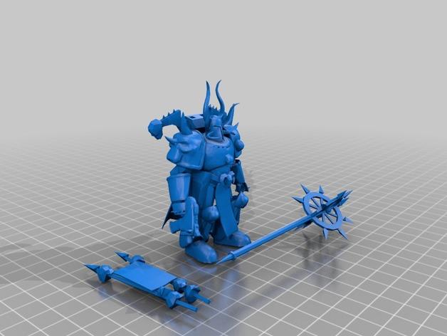 魔獸士兵3D打印模型