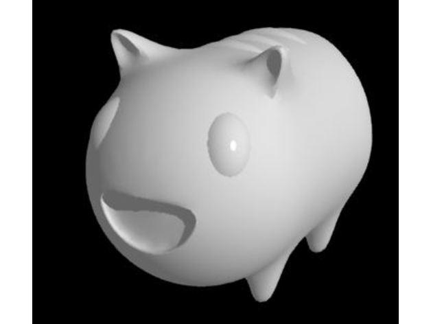 卡通小豬模型3D打印模型