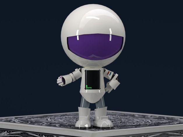 3D打印太空機(jī)器人模型3D打印模型