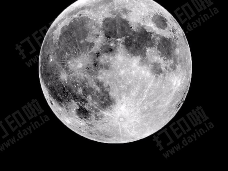 3D打印月球浮雕燈3D打印模型