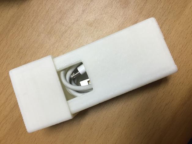 3D打印 手機(jī)充電線(xiàn)收納盒3D打印模型