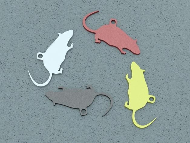 小老鼠鑰匙扣3D打印模型