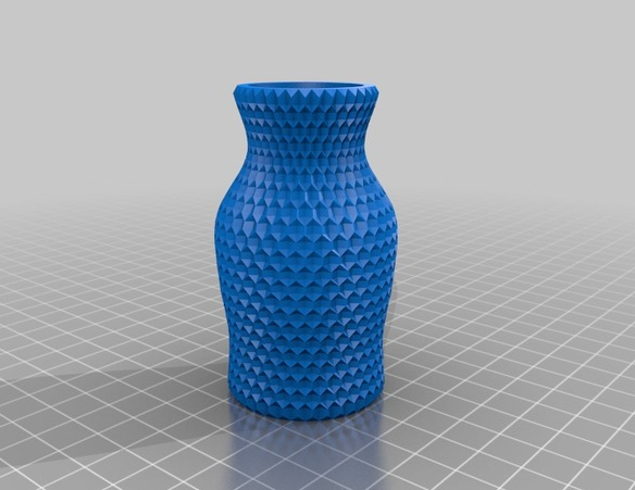 螺紋花瓶3D打印模型