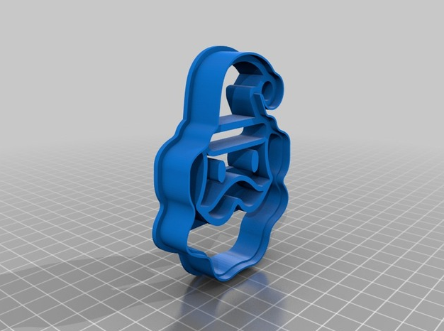 圣誕老人烘培模具3D打印模型