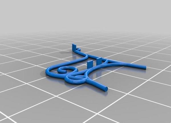 戶外長椅3D打印模型