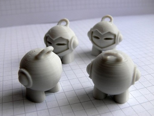 人物圖案鑰匙扣3D打印模型