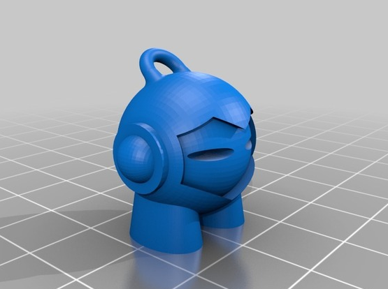 人物圖案鑰匙扣3D打印模型