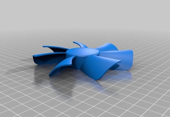 散熱風扇3D打印模型