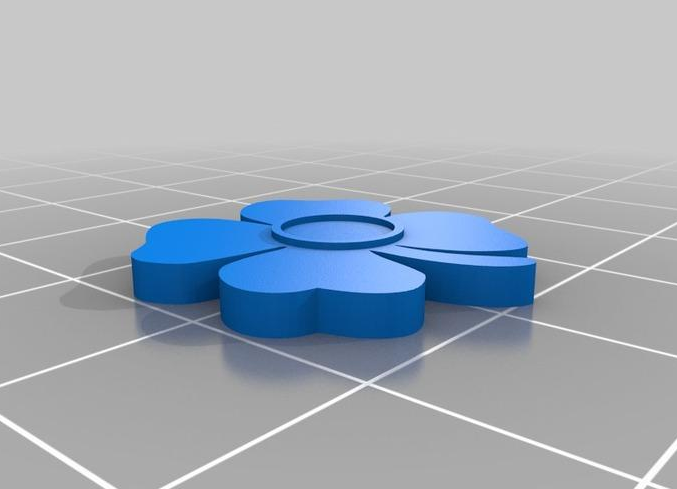 四葉草耳釘3D打印模型